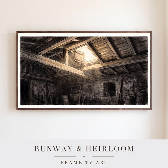Attic Hatch Samsung Frame TV Art — view 5