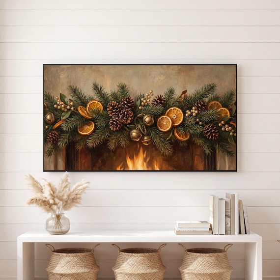Christmas Garland Samsung Frame TV Art — view 6