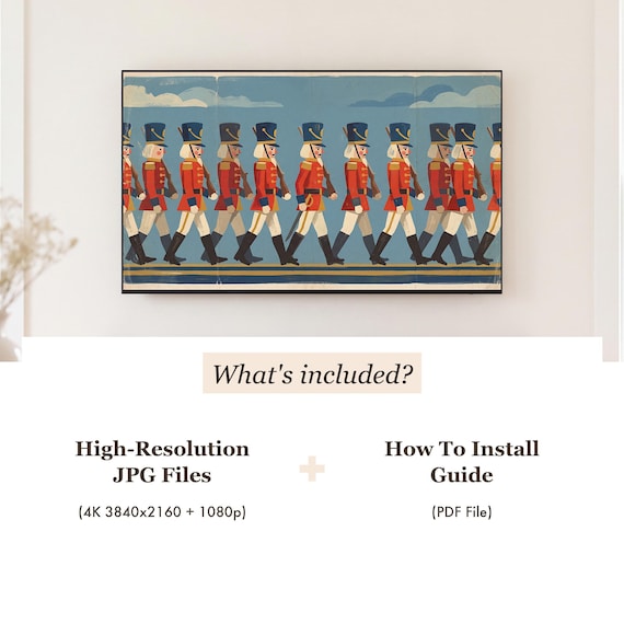 Nutcracker Soldiers Samsung Frame TV Art — view 4