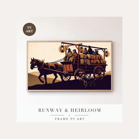 Trick or Treat Frame TV Art, Samsung Frame TV Art Vintage Storybook Screen Print, Spooky Fall D…