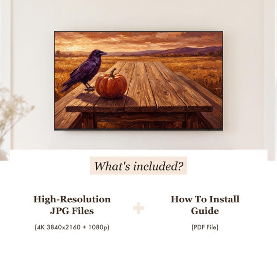 Cleared Harvest Table Samsung Frame TV Art — view 4
