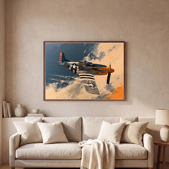 P-51 Mustang Wall Art Printable — view 2