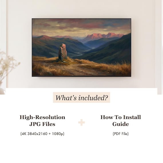 Stone Waymarker Samsung Frame TV Art — view 4