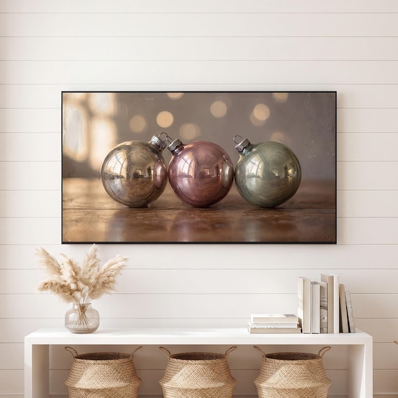 Three Ornaments Samsung Frame TV Art — view 6