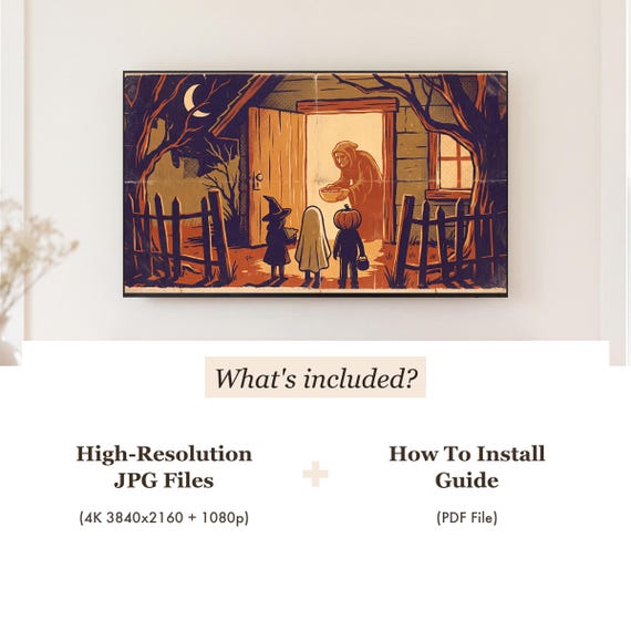 Halloween Parade Samsung Frame TV Art — view 4