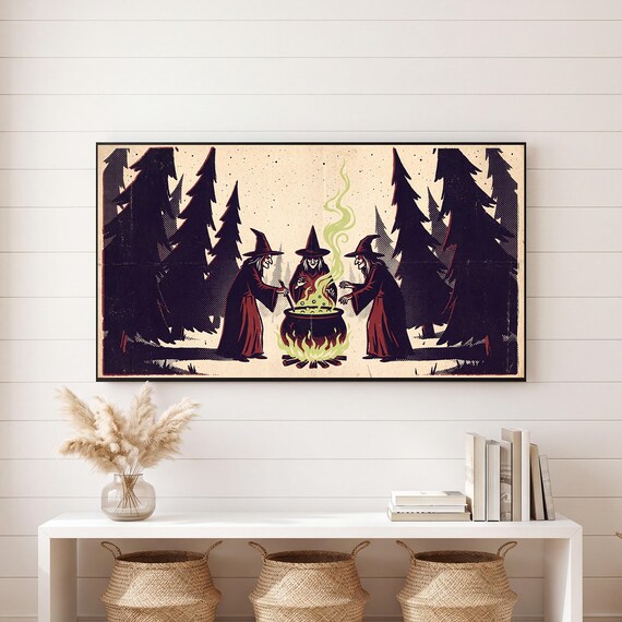 Storm Cliff Witch Samsung Frame TV Art — view 6