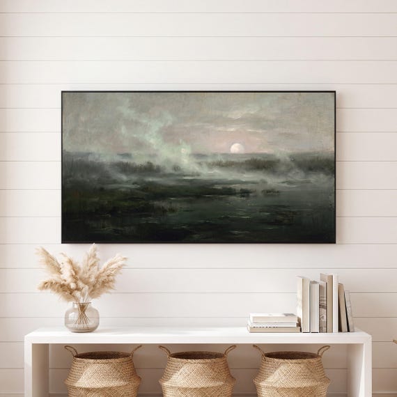 Misty Marsh Water Samsung Frame TV Art — view 6