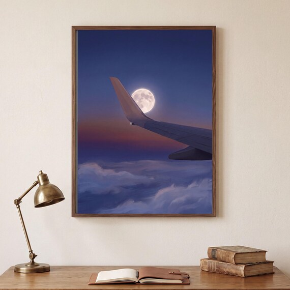 Moonrise off the Wingtip Print — view 2
