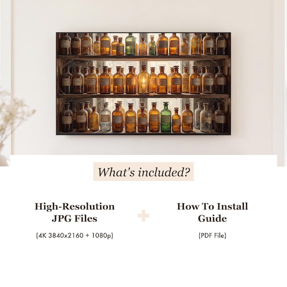 Amber Bottles Samsung Frame TV Art — view 4