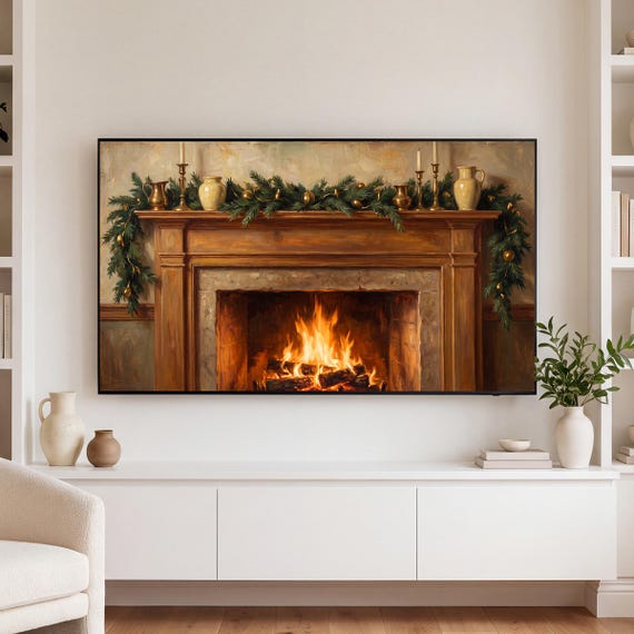 Fire High Samsung Frame TV Art — view 3