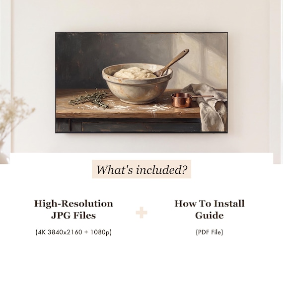 Bowl of Dough Samsung Frame TV Art — view 4