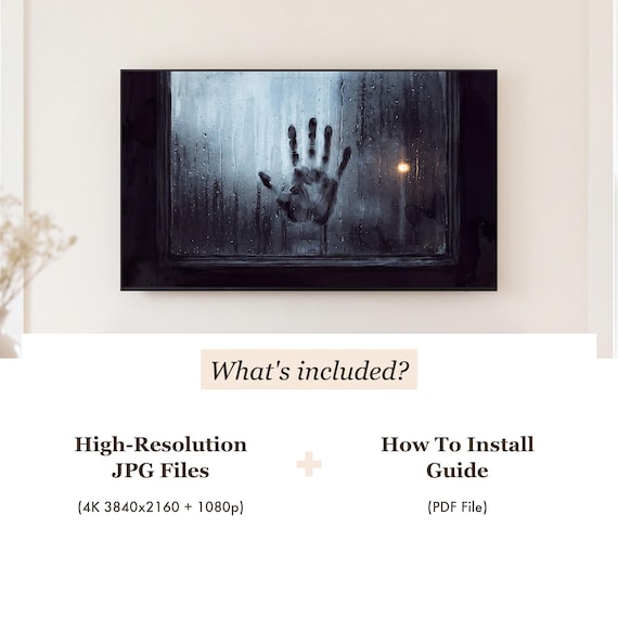 Handprint on Glass Samsung Frame TV Art — view 4