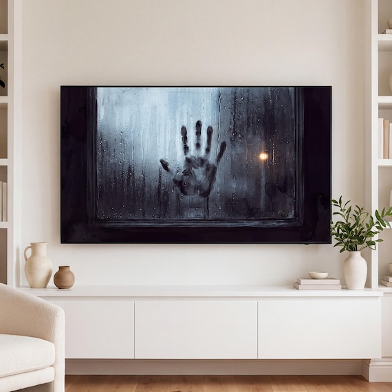 Handprint on Glass Samsung Frame TV Art — view 3