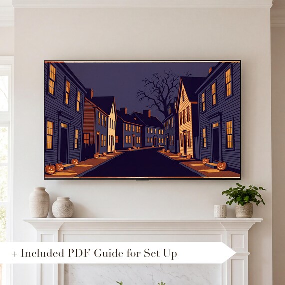 Bonfire Square Samsung Frame TV Art — view 2