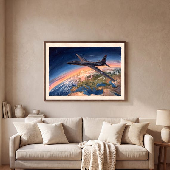 U-2 Dragon Lady Watercolor Print — view 2