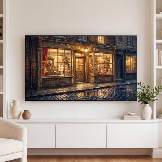 Christmas Toy Shop Samsung Frame TV Art — view 3