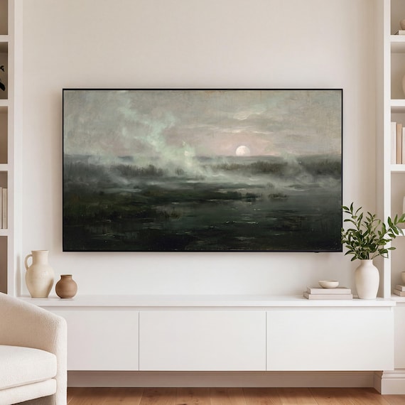 Misty Marsh Water Samsung Frame TV Art — view 3