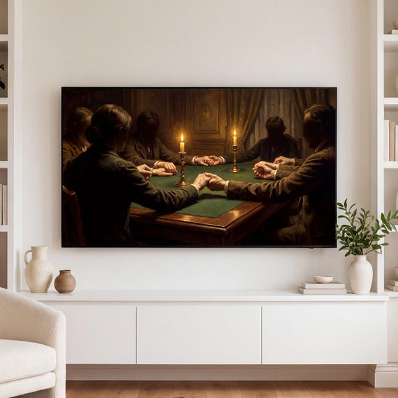 Hands Joined Seance Samsung Frame TV Art — view 3