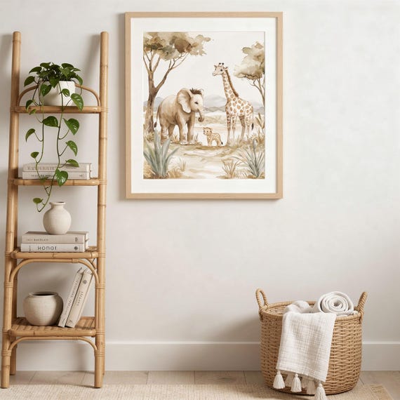 Safari Nursery Wall Art — view 6