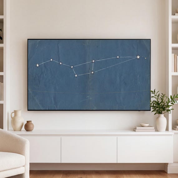 Ursa Major Star Chart Samsung Frame TV Art — view 3