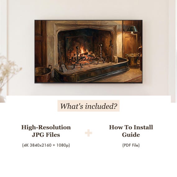Christmas Hearth Samsung Frame TV Art — view 4