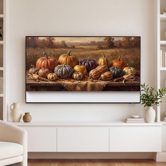 Heirloom Pumpkins Samsung Frame TV Art — view 3