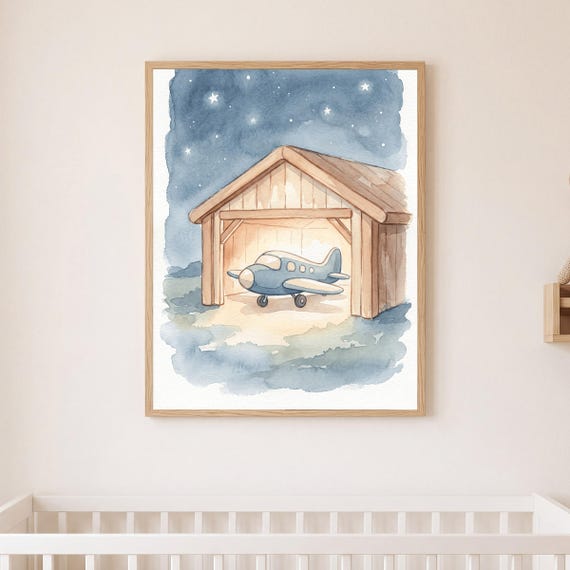 Sleepy Hangar Print โ view 2
