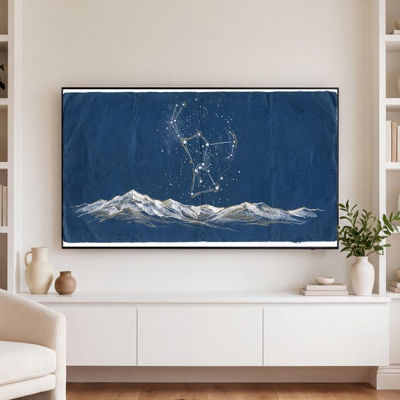 Orion Star Chart Samsung Frame TV Art — view 3