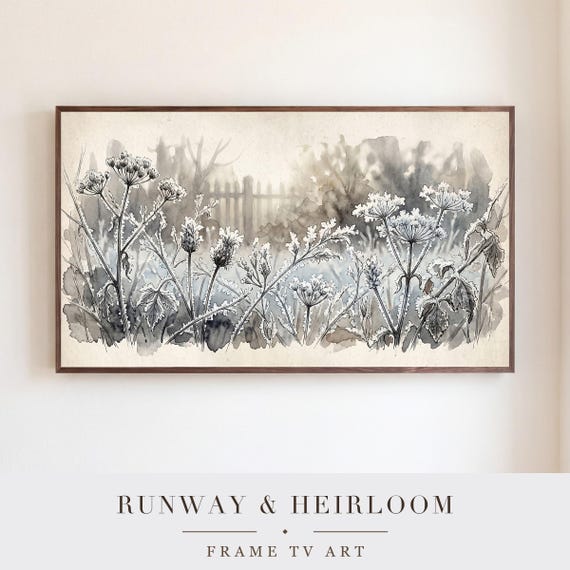 Garden Through Frost Samsung Frame TV Art — view 5