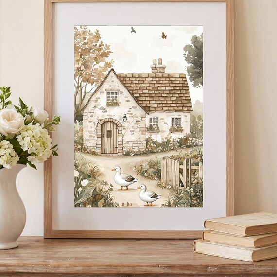 English Cottage Wall Art — view 2