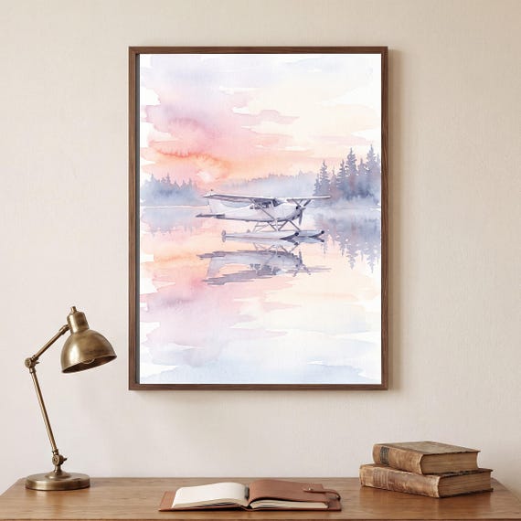 Floatplane at Dawn Print — view 2