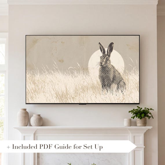 Pale Field Samsung Frame TV Art — view 2