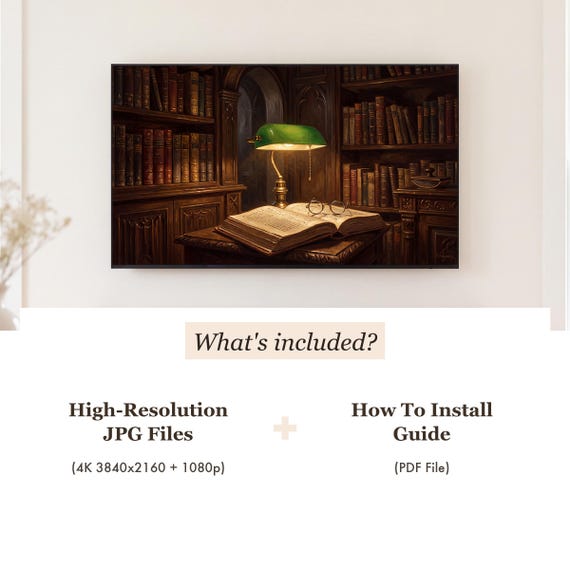 Book and Spectacles Samsung Frame TV Art — view 4