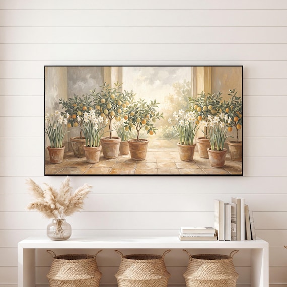 Citrus and Paperwhites Samsung Frame TV Art — view 6