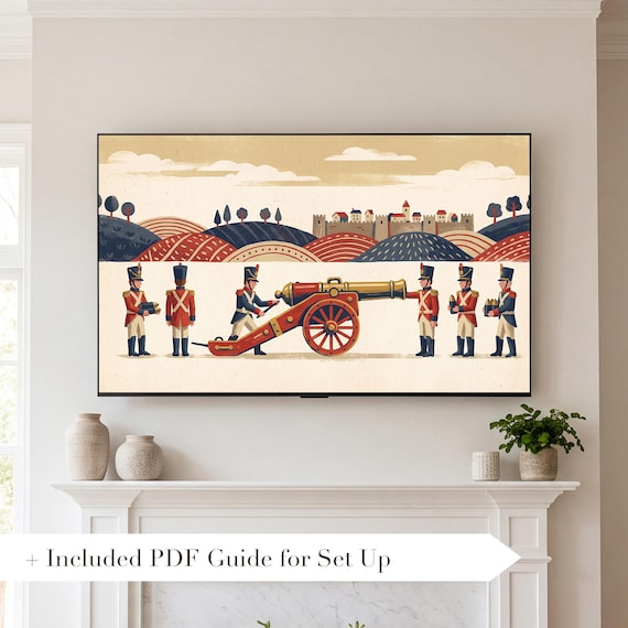 Toy Cannon Crew Samsung Frame TV Art — view 2