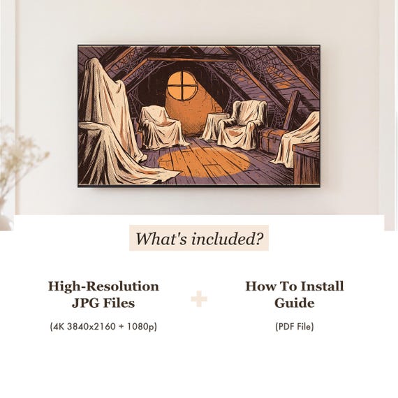 Haunted Gatehouse Samsung Frame TV Art — view 4