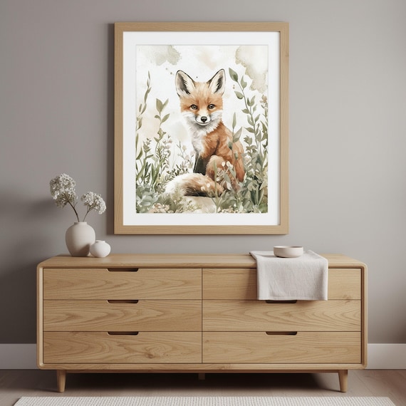 Woodland Fox Nursery Wall Art