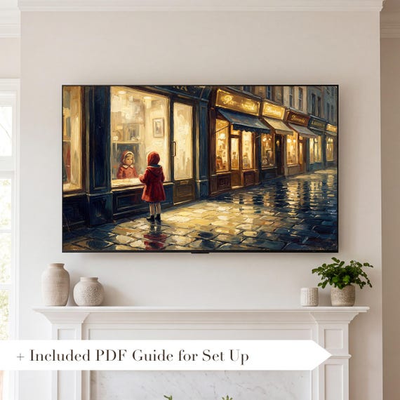 Child at the Window Samsung Frame TV Art — view 2