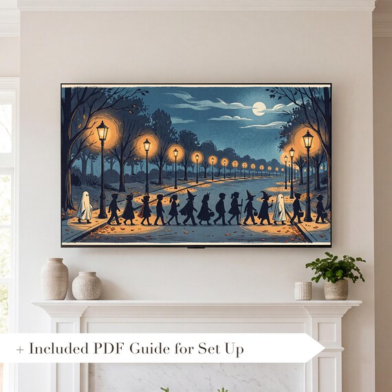 Trick or Treaters Samsung Frame TV Art — view 2