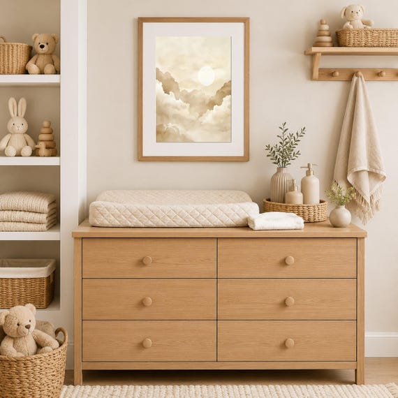 Sun and Clouds Nursery Wall Art — view 3