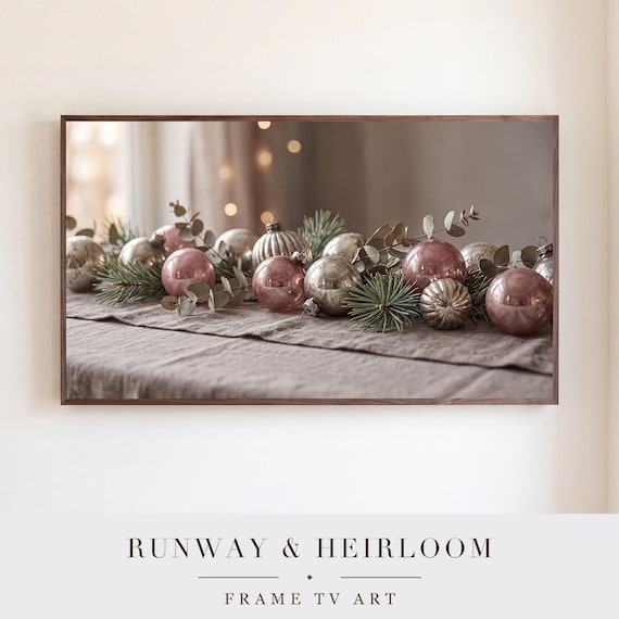 Ornaments on Linen Samsung Frame TV Art — view 5