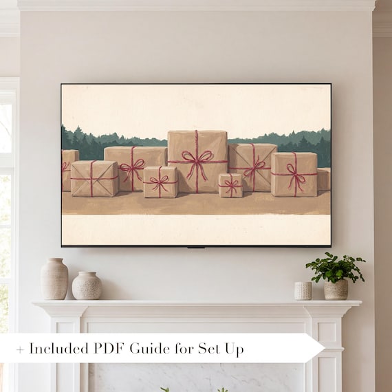 Christmas Presents Samsung Frame TV Art Bundle of 6 — view 2