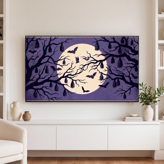Blue Hour Forest Samsung Frame TV Art — view 3