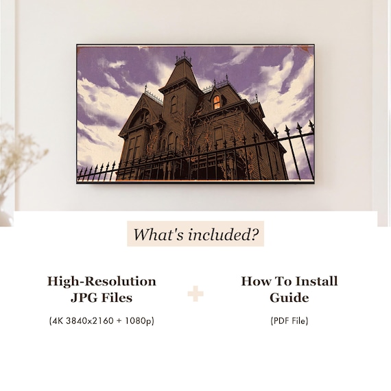 Haunted House Samsung Frame TV Art Bundle of 6 (4K Digital Download) — view 4
