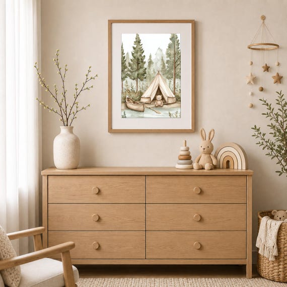 Camping Nursery Wall Art — view 2