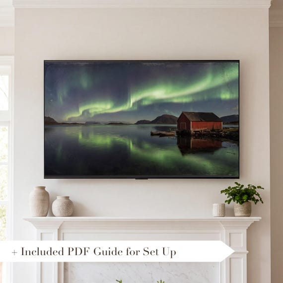 Northern Lights Samsung Frame TV Art Bundle of 6 — view 2