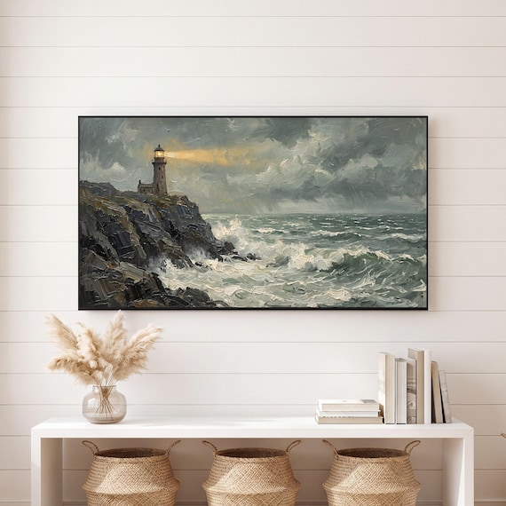 Stormy Lighthouse Samsung Frame TV Art Bundle of 6 — view 6