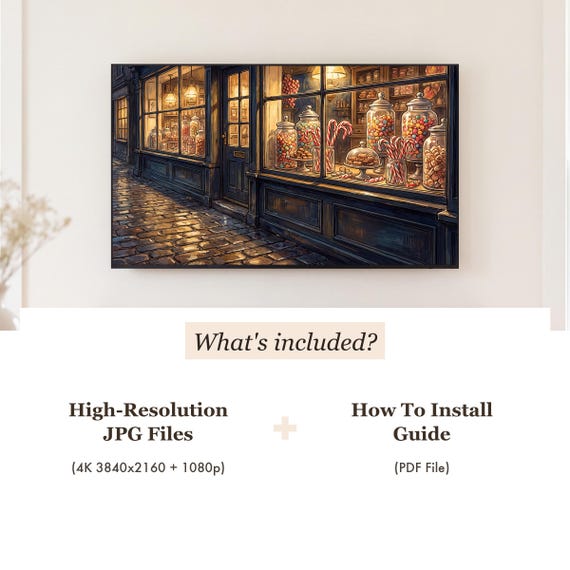 Confectioner Window Samsung Frame TV Art — view 4