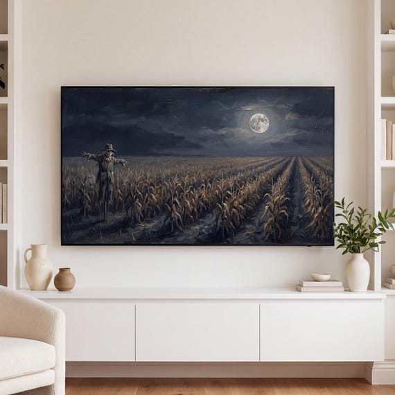 Halloween Cornfield Samsung Frame TV Art Bundle of 6 — view 3