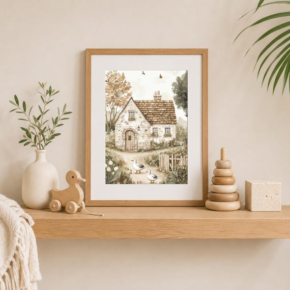 English Cottage Nursery Wall Art — view 5